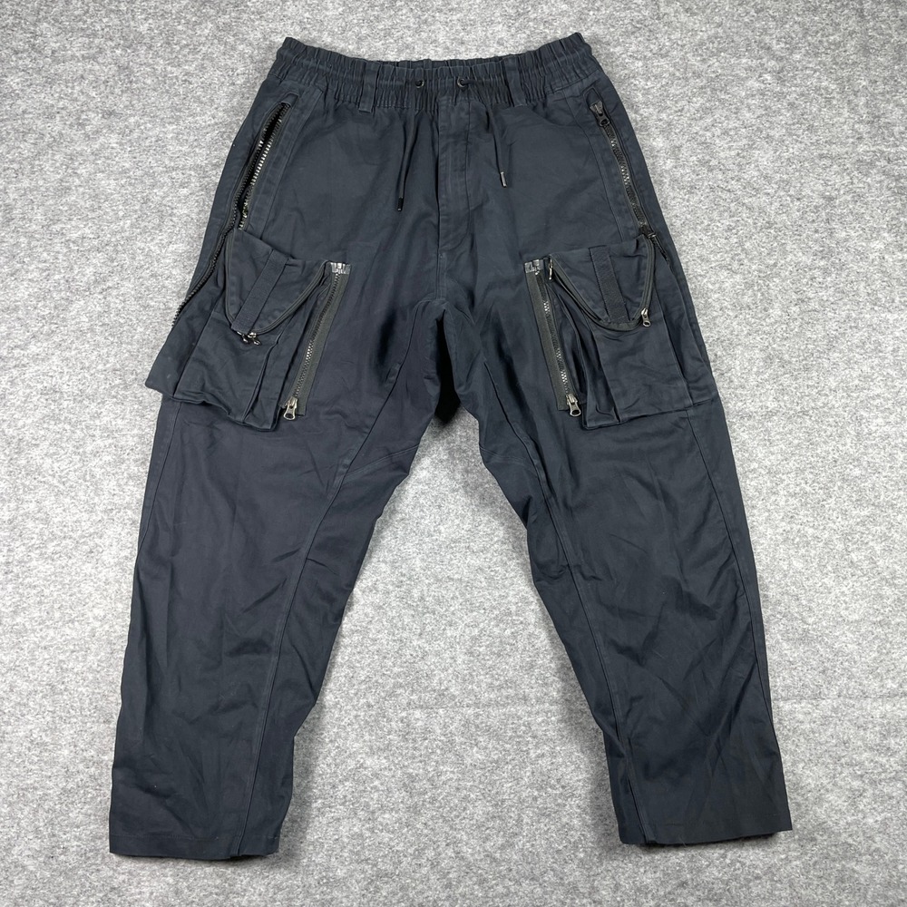 Nike ACG NikeLab Cargo Pants Mens Medium Black Volt Tactical Utility AQ3524-010